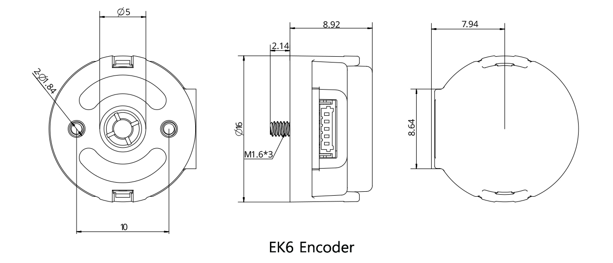 Images de l'encodeur E16