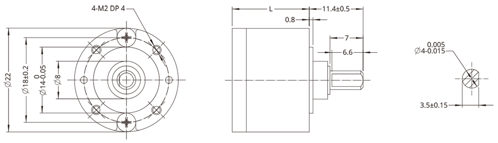 Dimensions du Réducteur Planétaire