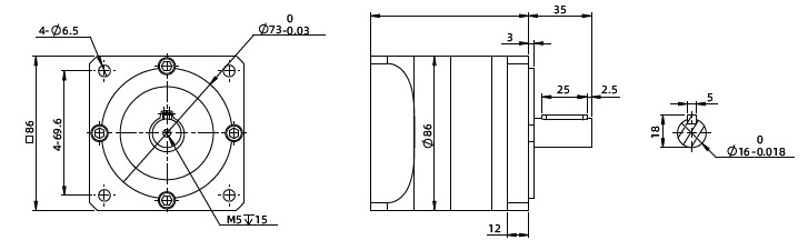 Dimensions du Réducteur Planétaire