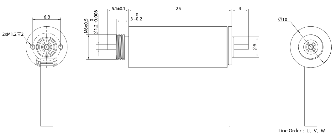 Image de 10mm Slotless BLDC