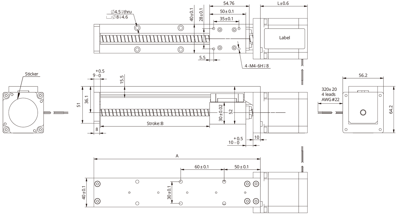 external actuator demension