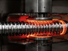 Trempe par induction d’une vis à billes